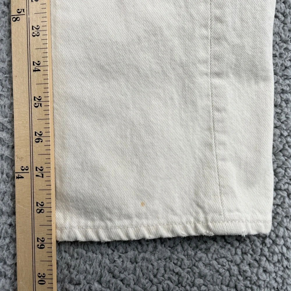 J.Crew Jeans Mens 32x30 Off-White 770 Straight Fit Made in USA 100% Cotton